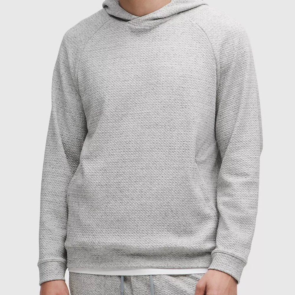 Men's Lululemon Textured Double-Knit Cotton Hoodie - M
